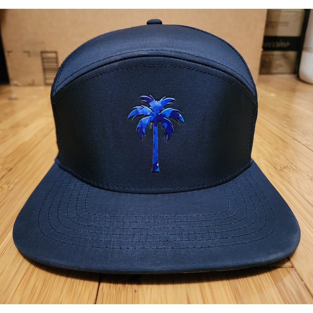 Alter Ego Running Drifter Splash Royal Palm Logo Navy Blue Camo Hat Snapback Cap